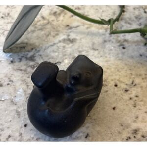 Vintage D. Ferguson Pigeon Forge Pottery Playful Black‎ Bear Cub Tennessee